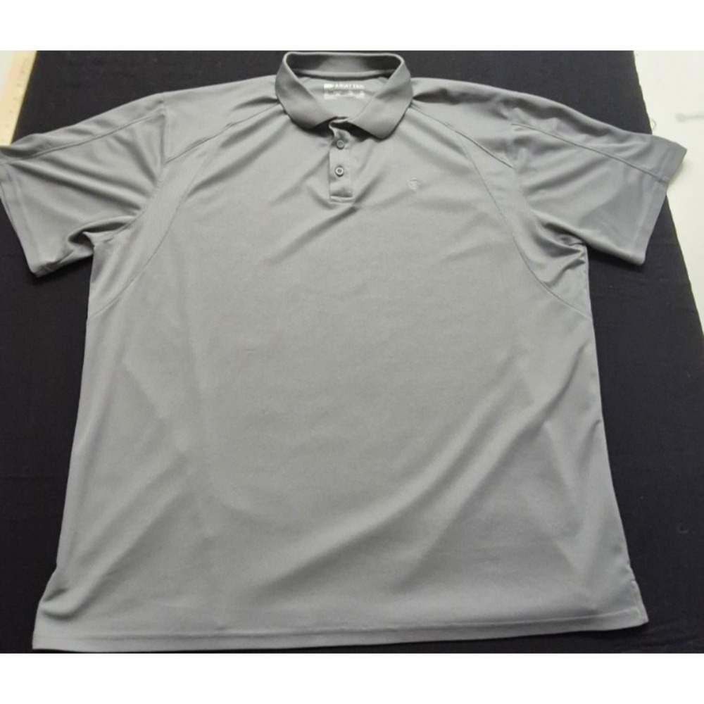 Ariat Tek men's light gray‎ polo shirt XXL short sleeves golf outdoors logo